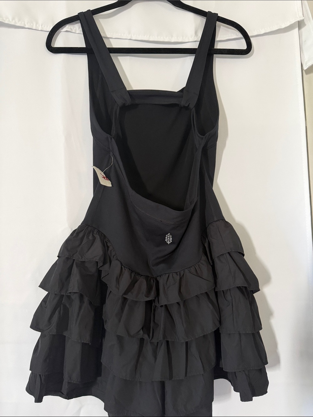 Free People Black Ruffled Sleeveless Dress